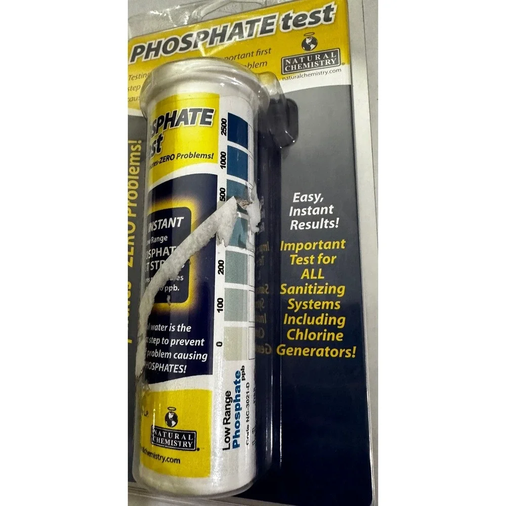 Natural Chemistry Phosphate Test Strips 10 Instant Low Range